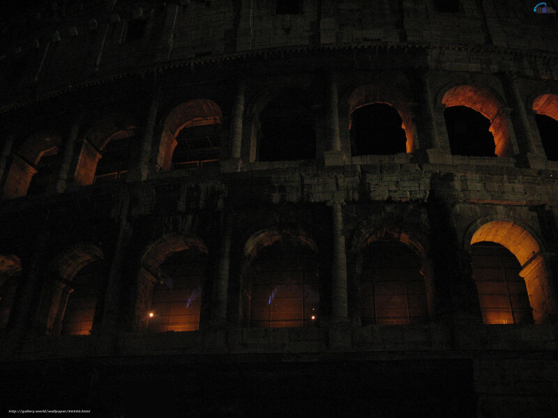 Colosseum at night