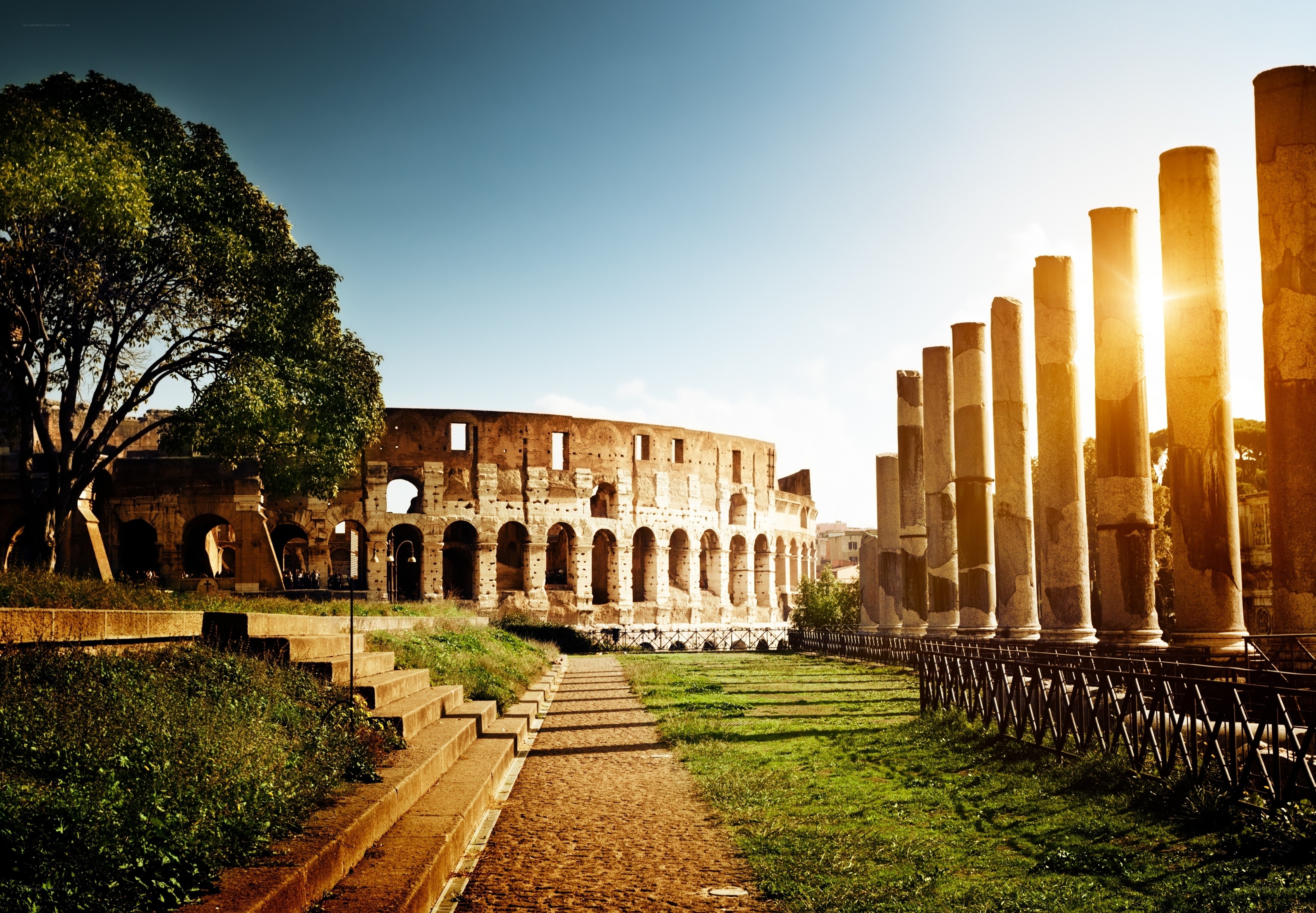 Colosseum at sunrise
