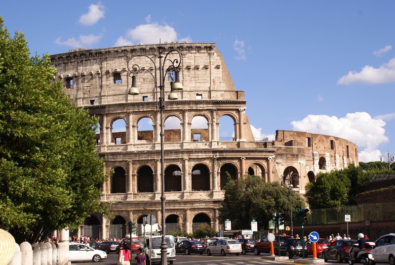 Colosseum in Rome — Blue, Bright, Afternoon