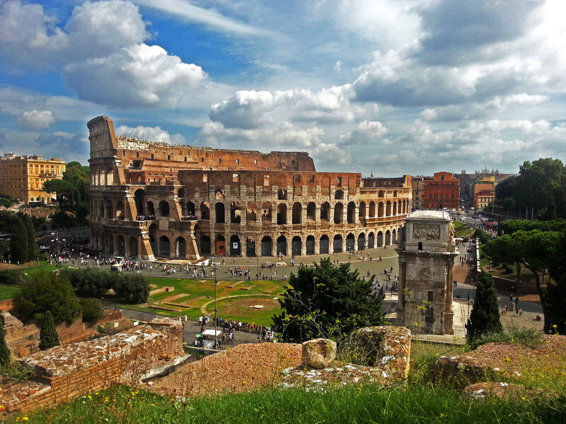 Colosseum in Rome — Blue, Dramatic, Afternoon