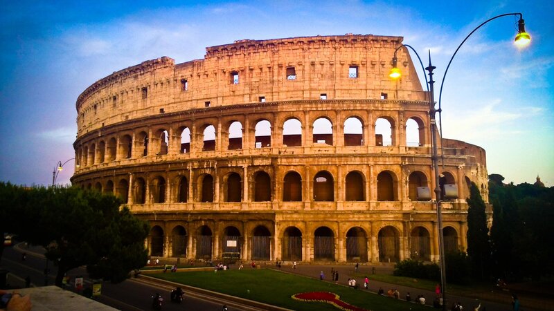 Colosseum in Rome — Blue, Dramatic, Sunset