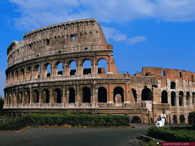 Colosseum in Rome — Blue, Historical