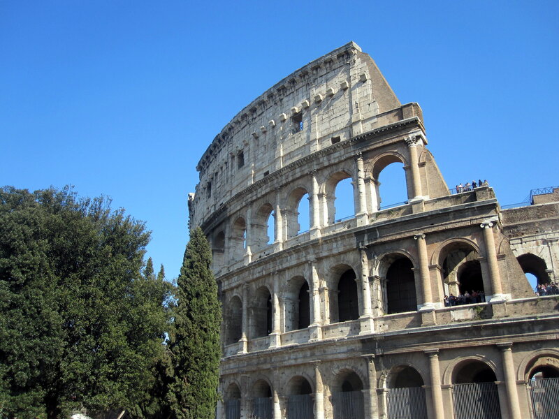 Colosseum in Rome — Blue, Serene