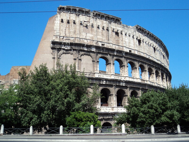 Colosseum in Rome — Blue