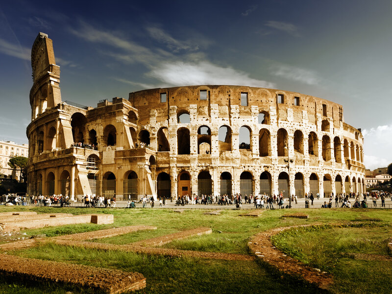 Colosseum in Rome — Brown, Dramatic, Afternoon