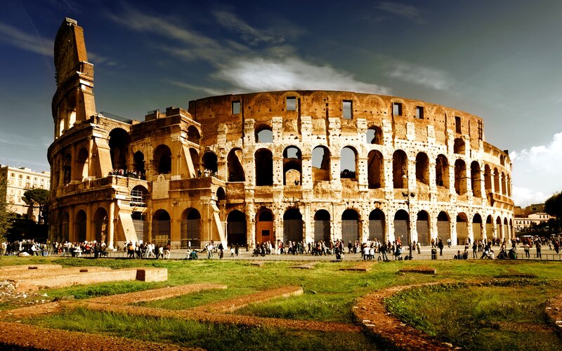 Colosseum in Rome — Brown, Dramatic