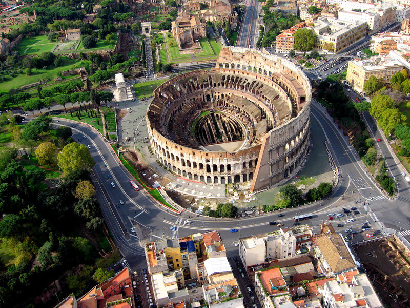 Colosseum in Rome — Brown, Historical