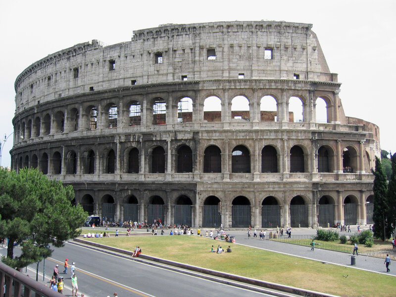 Colosseum in Rome — Gray