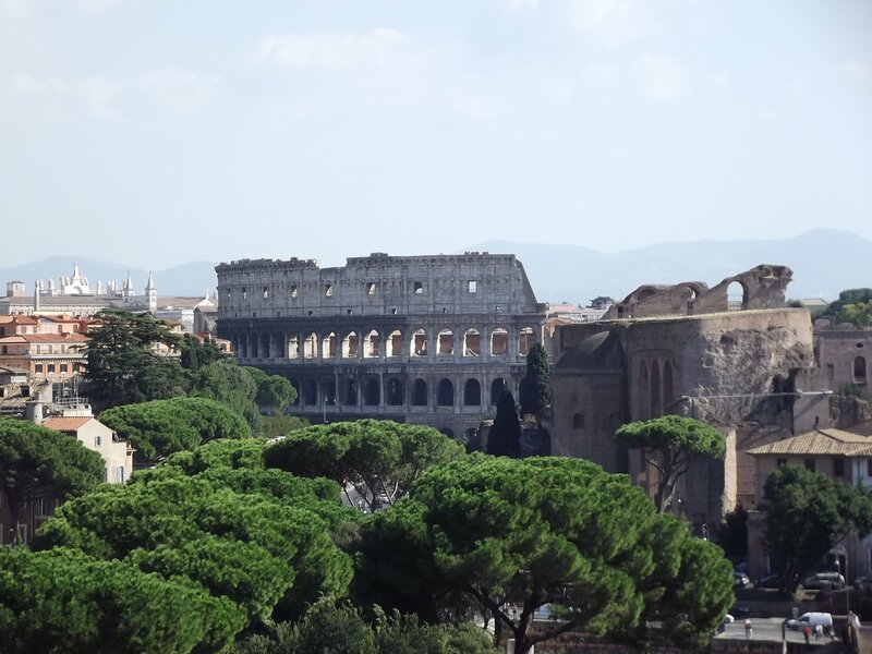 Colosseum in Rome — Green, Serene