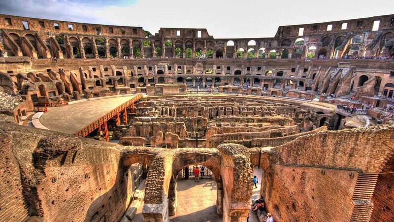 Colosseum Interior — Brown, Historical, Afternoon