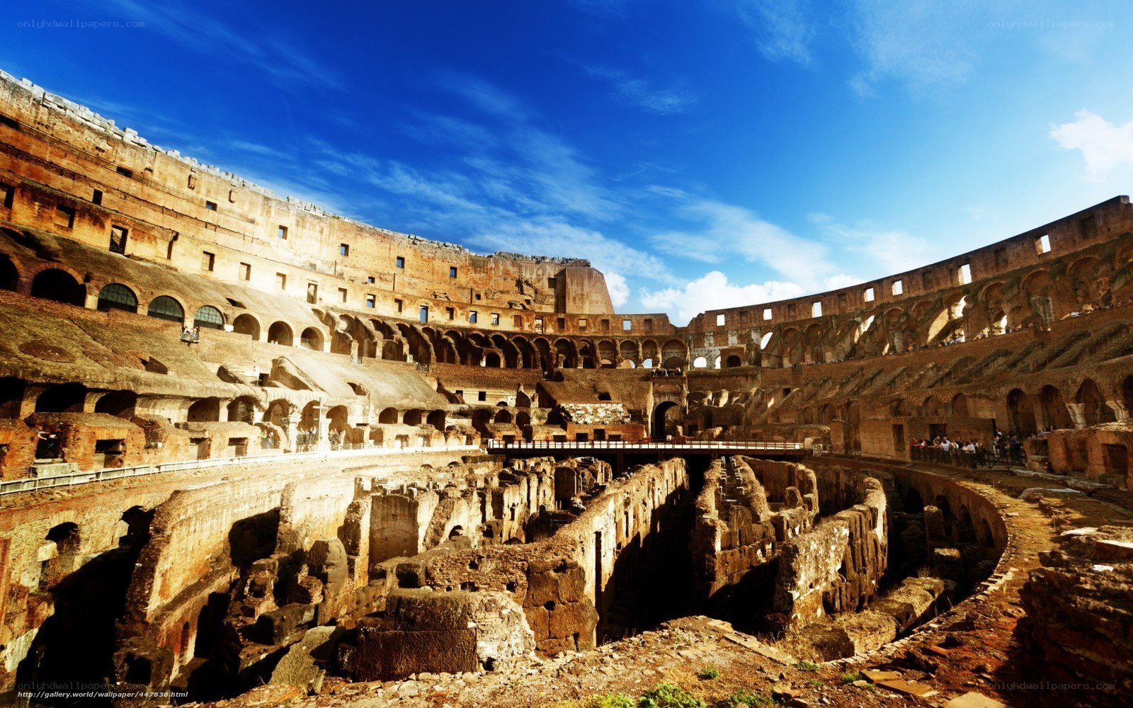 Colosseum interior in Rome