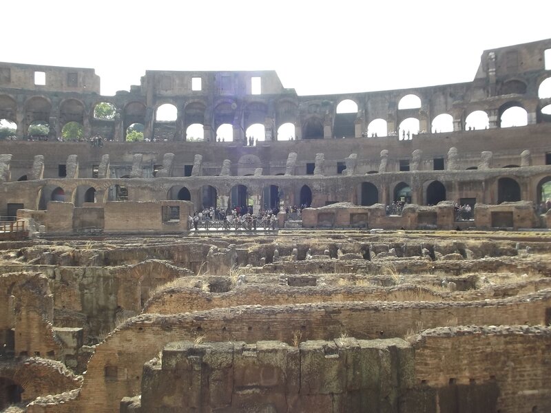Colosseum Interior Ruins — Brown