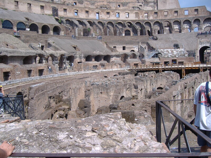 Colosseum interior ruins