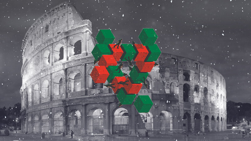 Colosseum with Cubes