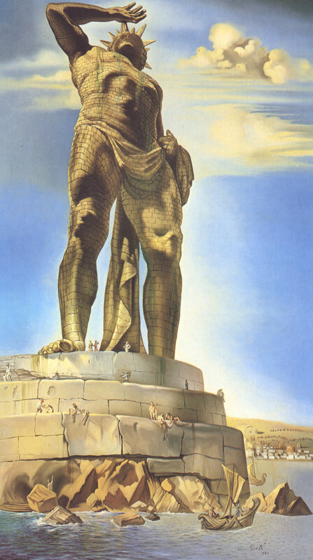 Colossus of Rhodes painting