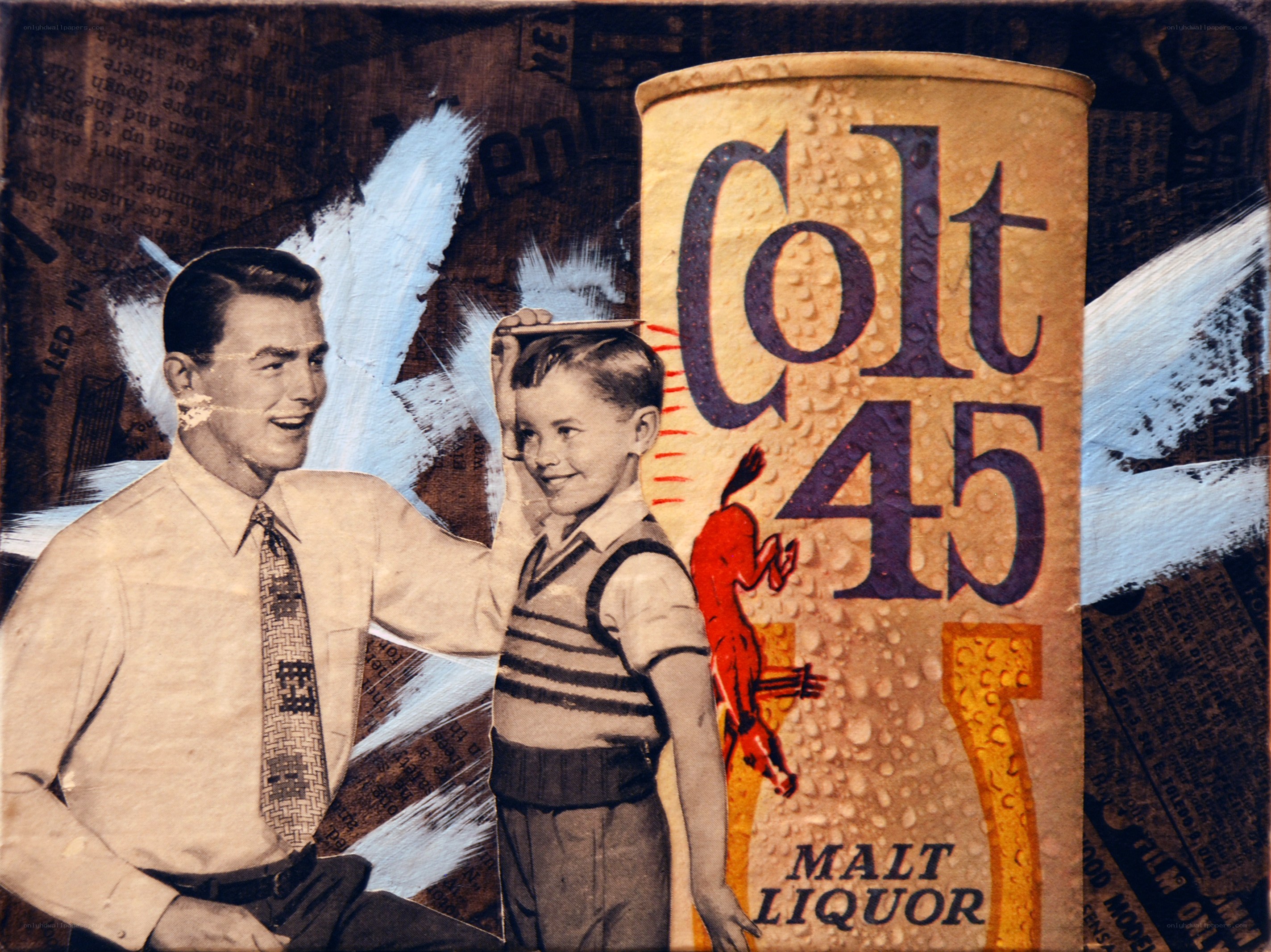 Colt 45 Malt Liquor collage