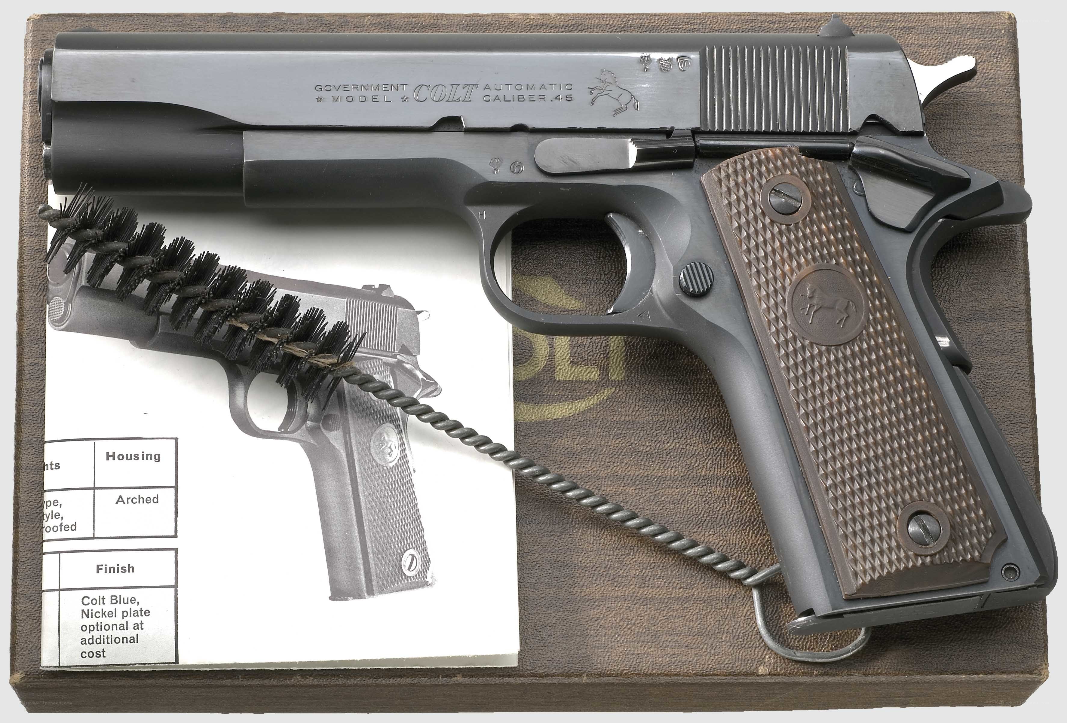 Colt .45 pistol in box
