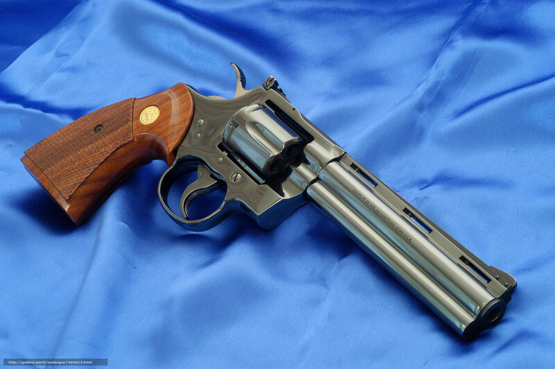Colt Python Revolver — Blue, Neutral, Photograph