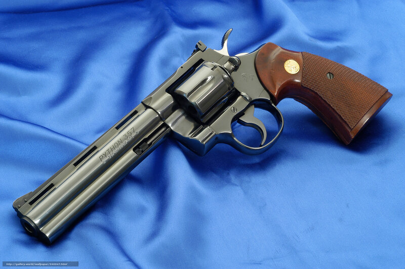 Colt Python Revolver — Blue