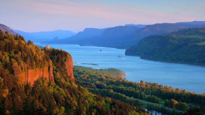 Columbia River Gorge — Blue