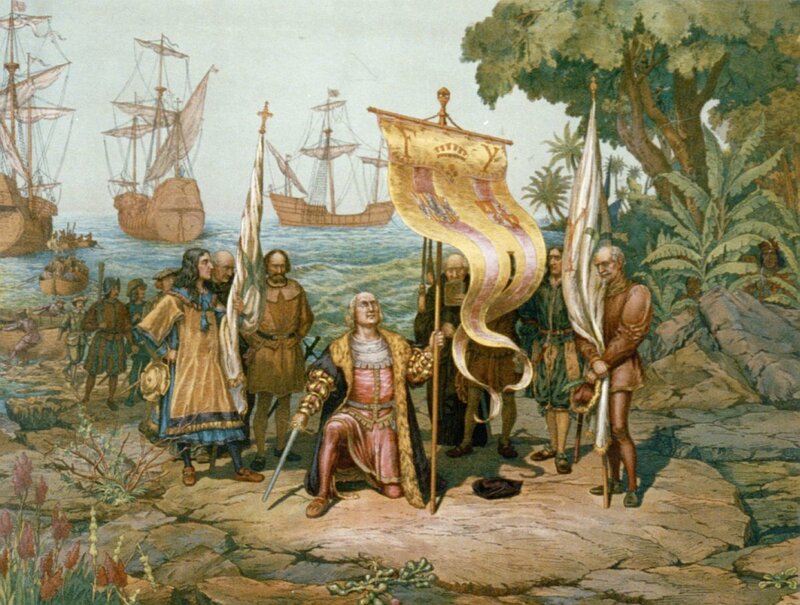 Columbus landing in the Americas