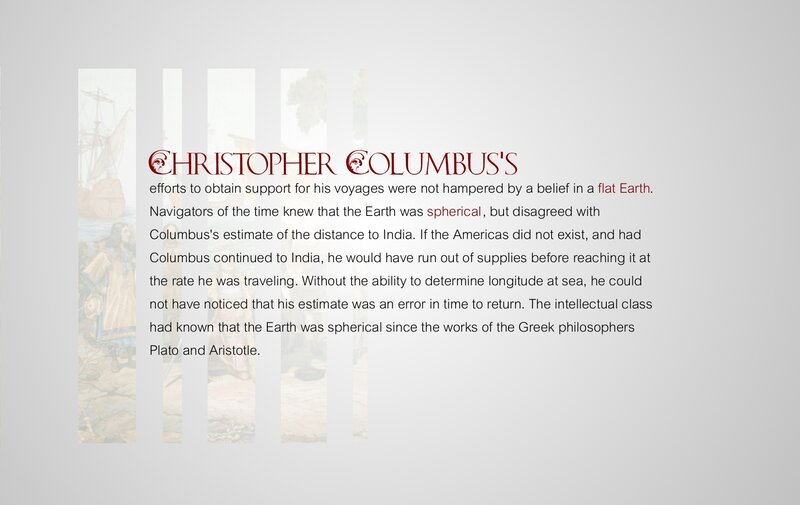 Columbus's voyage support