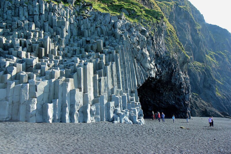 Columnar Basalt Cliffs — Gray, Dramatic, Afternoon