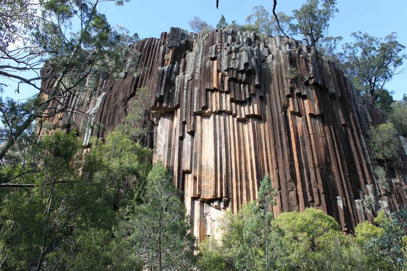 Columnar Basalt Formation — Brown