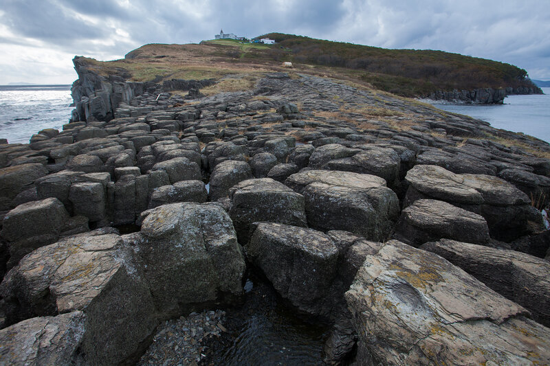 Columnar Basalt Formation — Gray, Dramatic