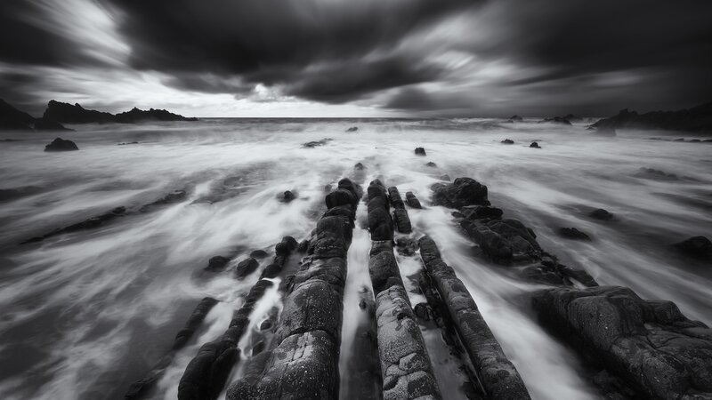Columnar Basalt Rocks
