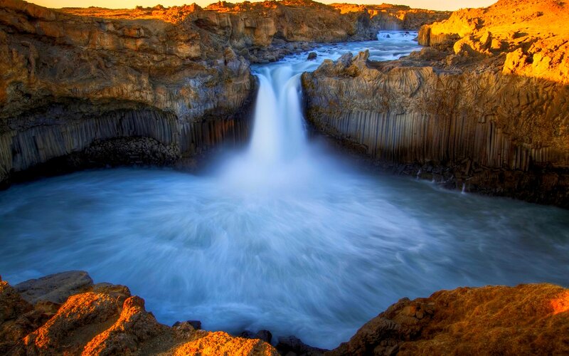 Columnar Basalt Waterfall