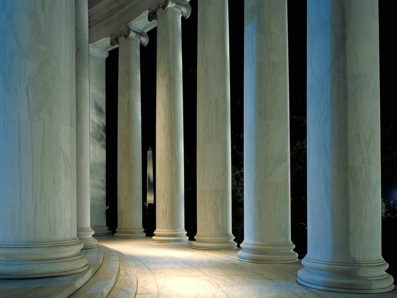 columns of the Jefferson Memorial