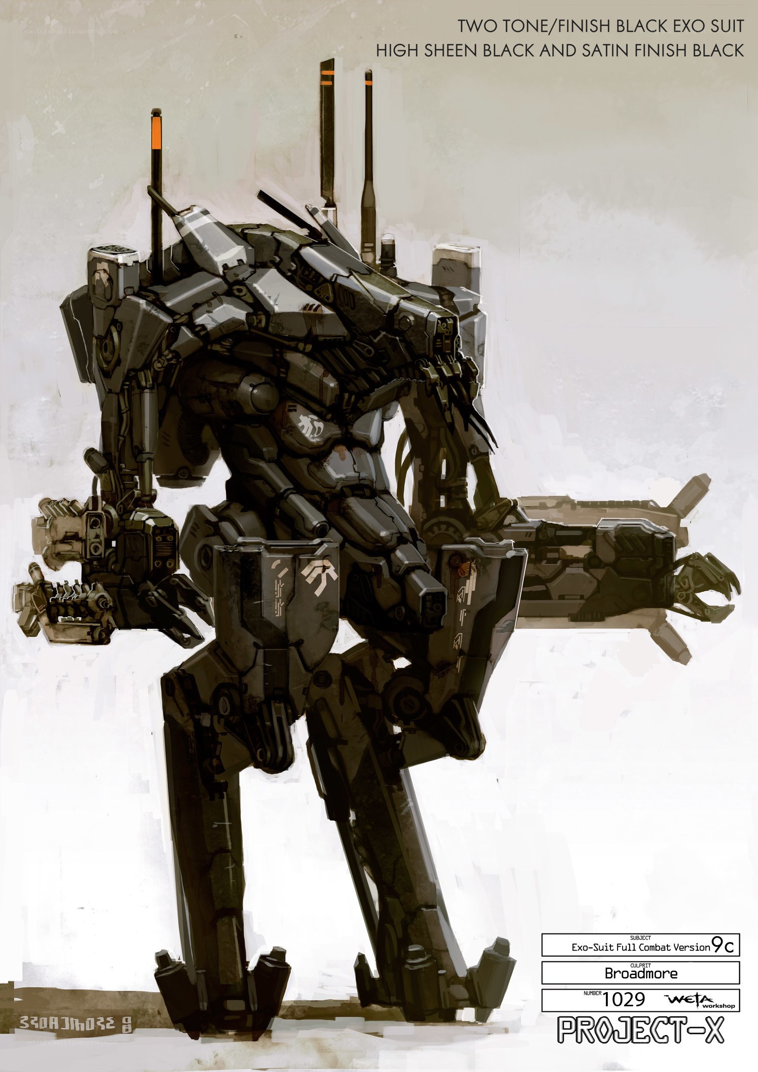 Combat Exo-Suit Concept Art