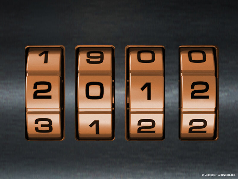 Combination Lock Dials — Brown