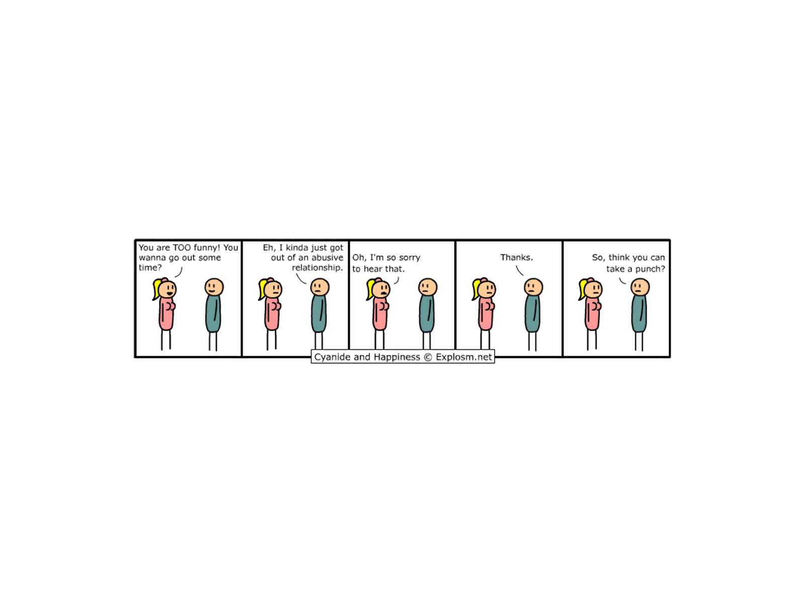 Comedic comic strip