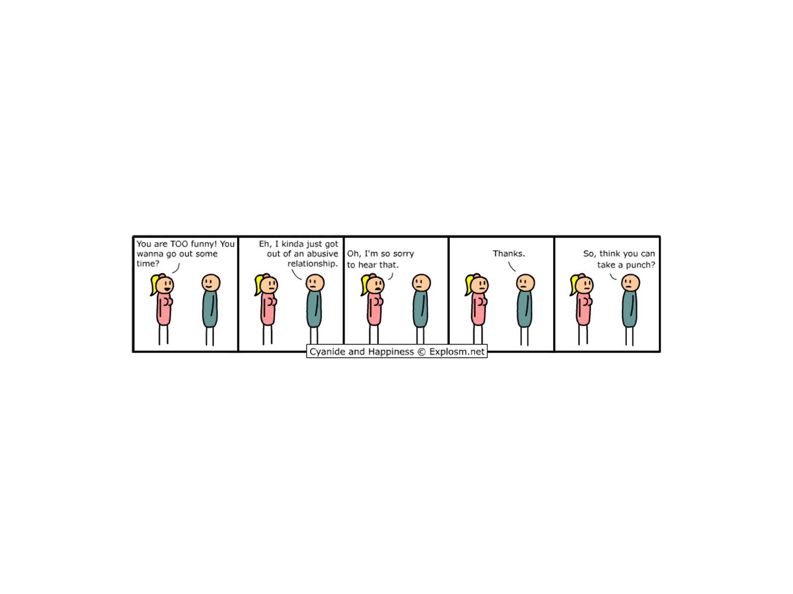 Comedic comic strip