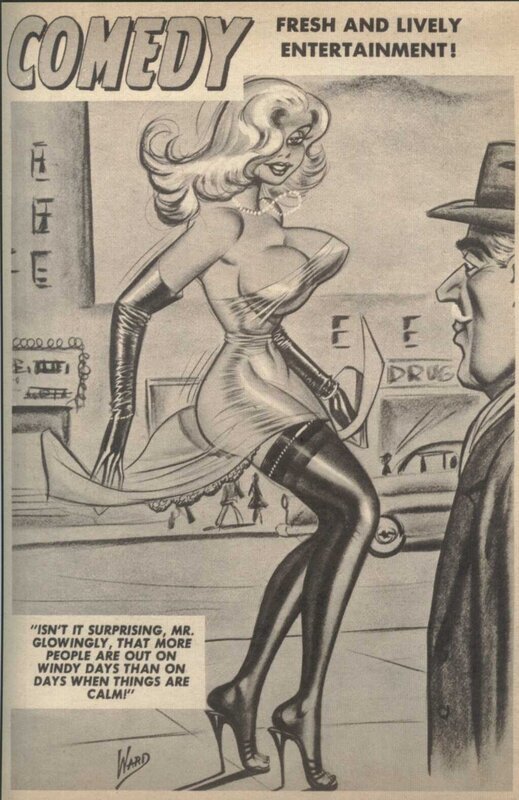 Comedy comic strip illustration