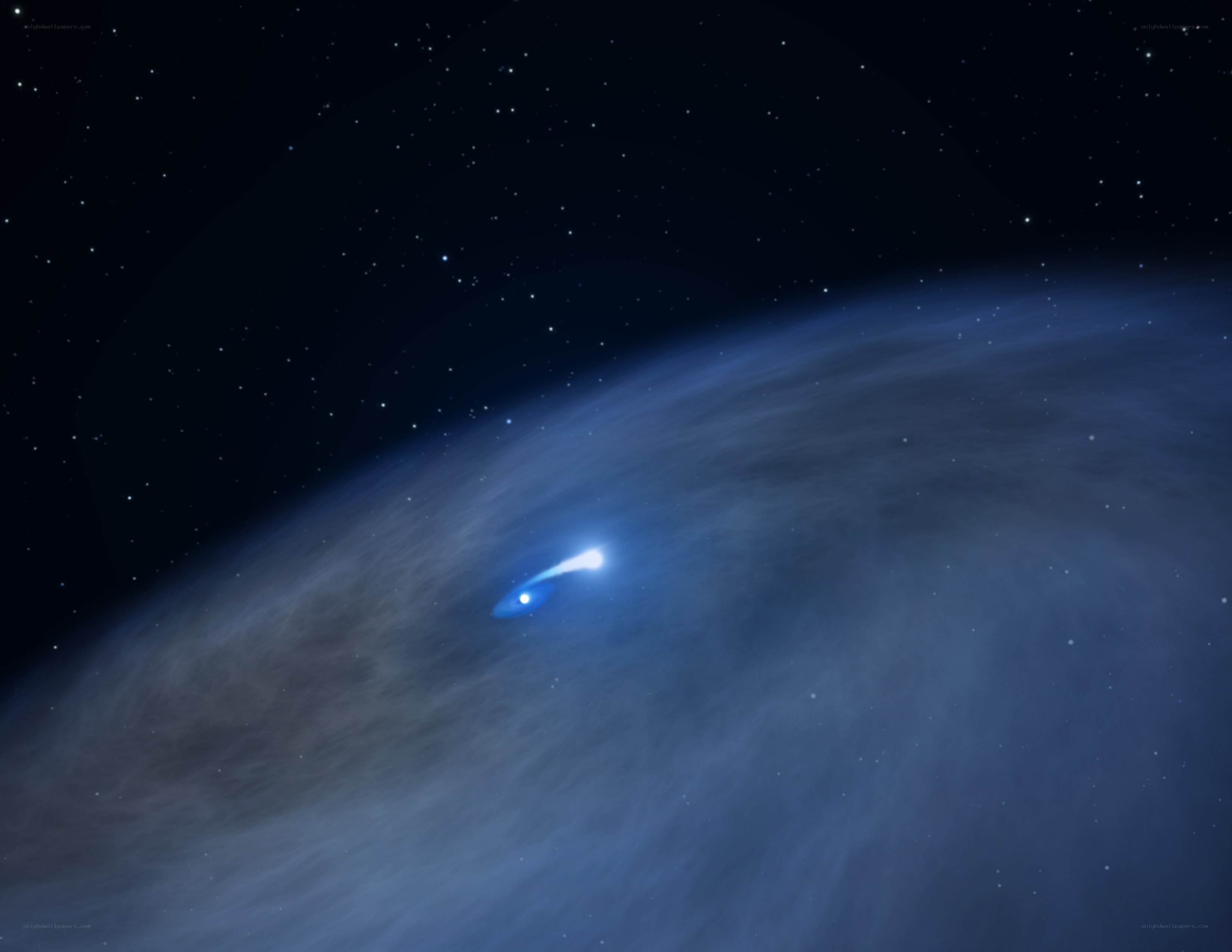 Comet in a dusty disk