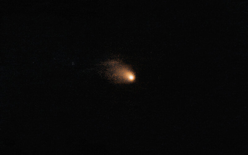 Comet in Dark Sky