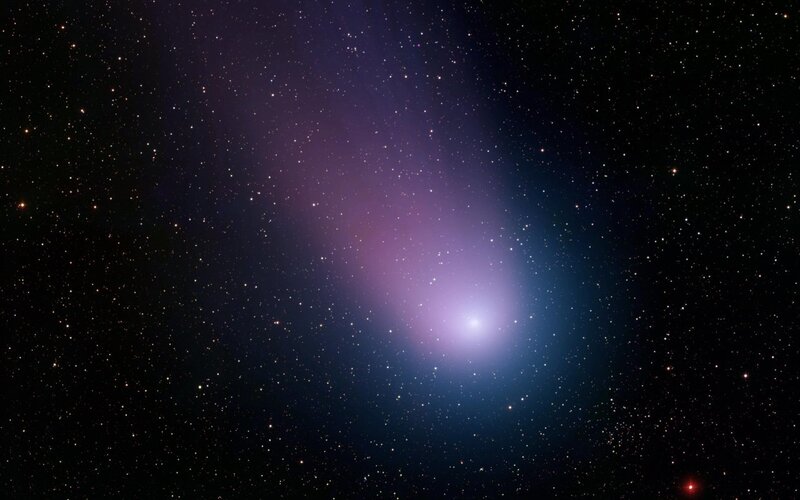 Comet in deep space