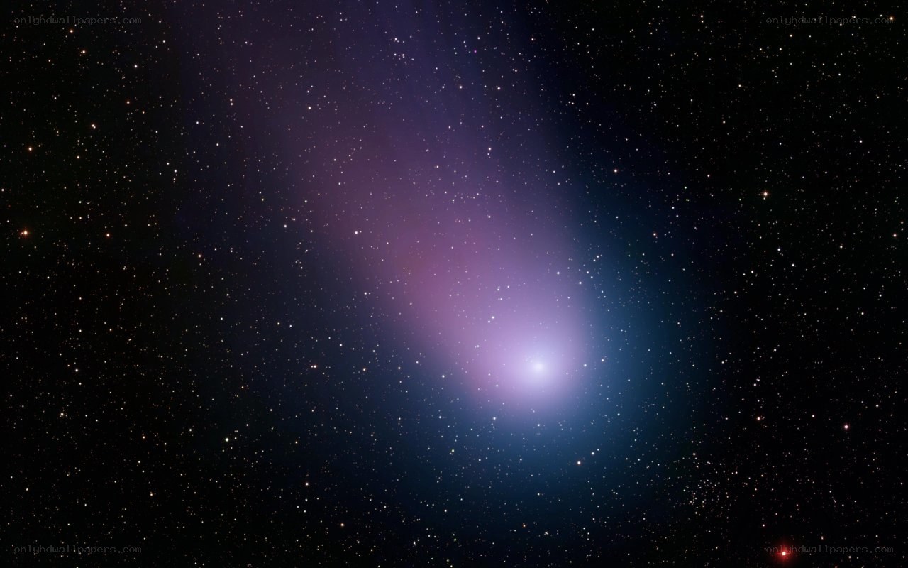 Comet in deep space