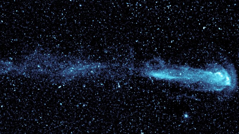 Comet in deep space