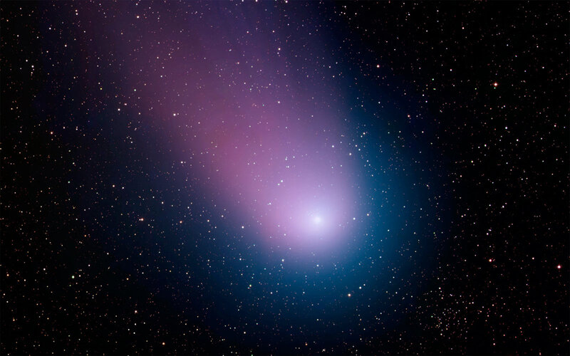 Comet in deep space