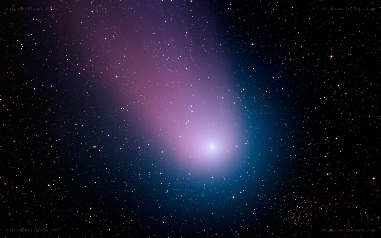Comet in deep space