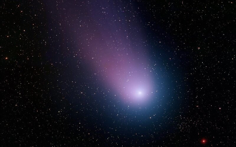 Comet in deep space