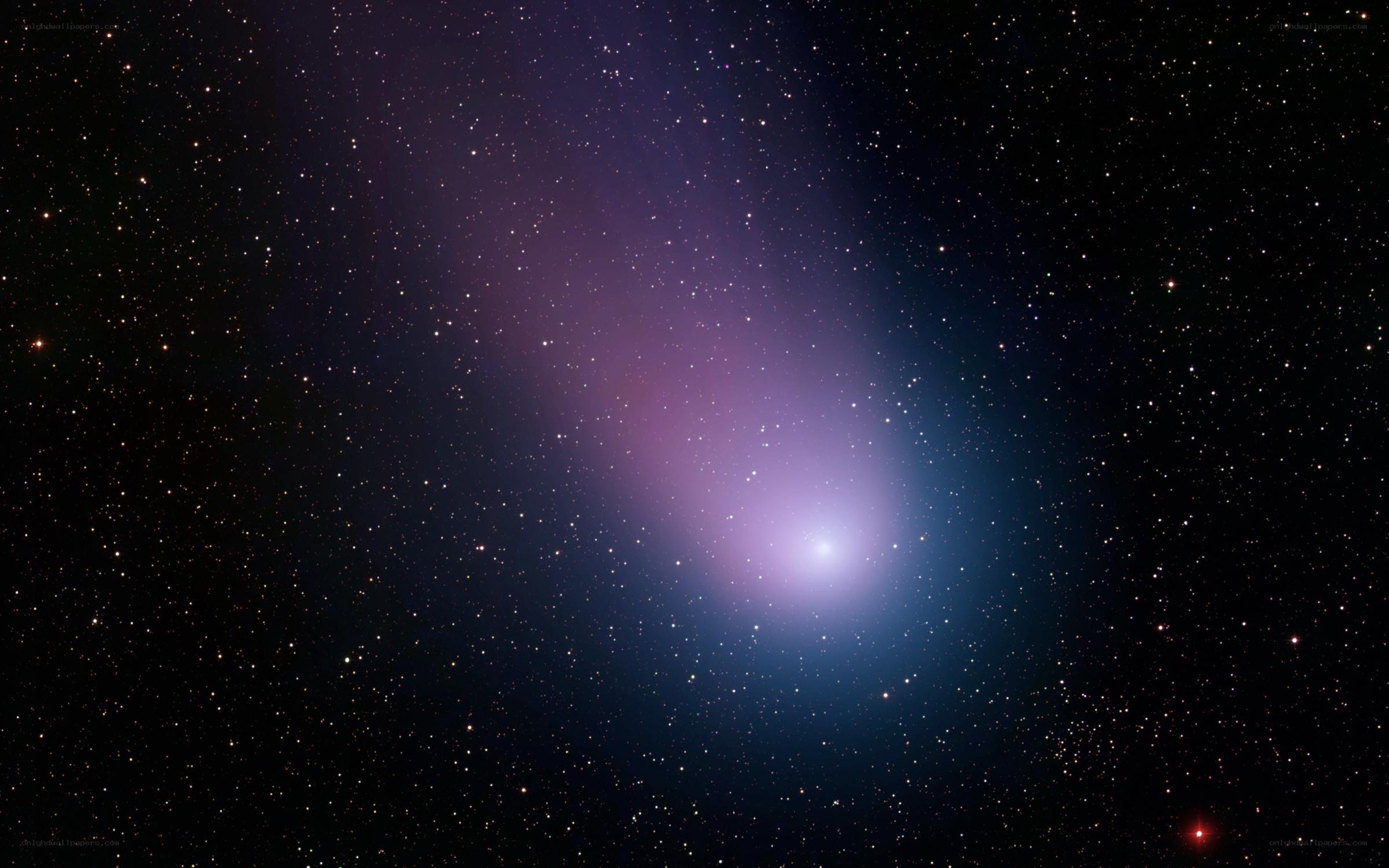 Comet in deep space