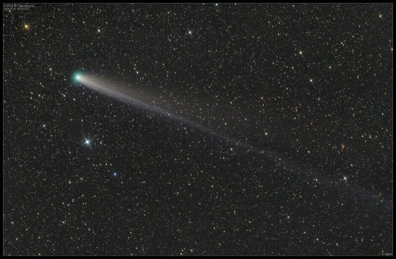 Comet in Night Sky — Black, Serene