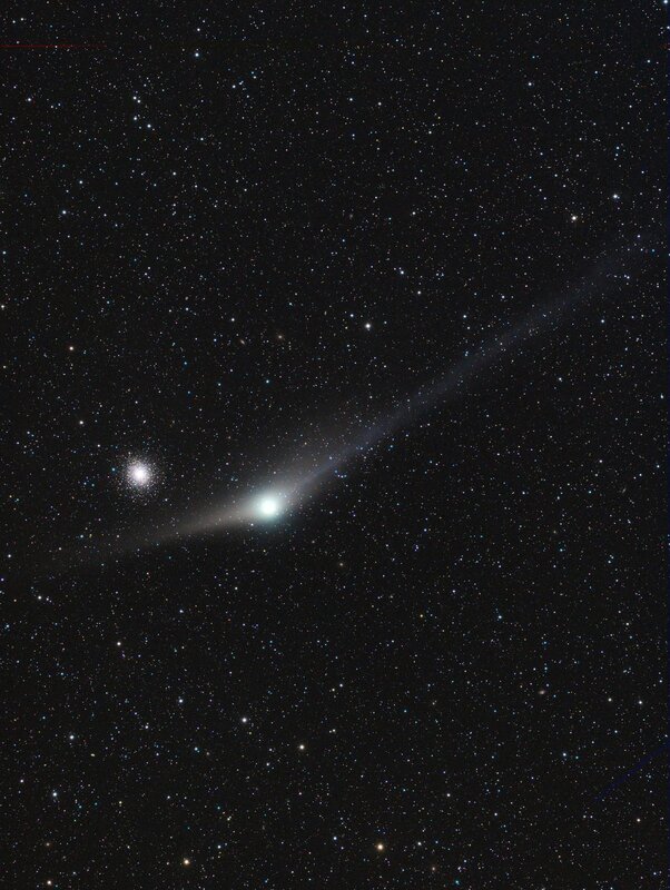 Comet in Space — Black, Serene