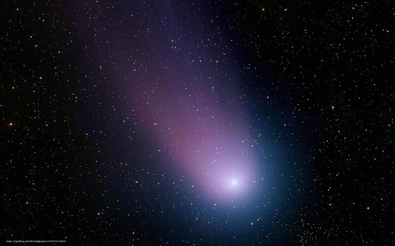 Comet in Space — Purple, Serene