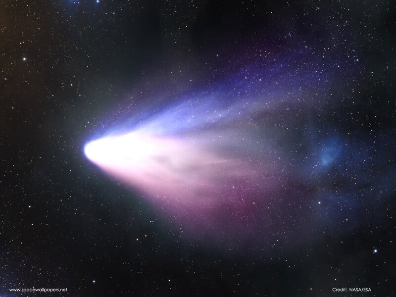 Comet in Space — Purple